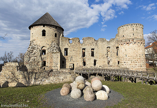Ordensburg Cesis in Lettland