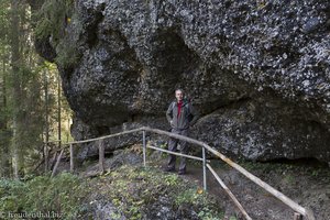 Lars bei der Wanderung durch den Ostertobel