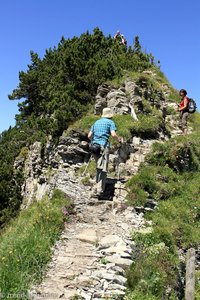 Aufstieg von Nollen zum Huserstock