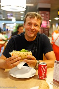 bei Air Baltic gibt es Sandwich als Trost