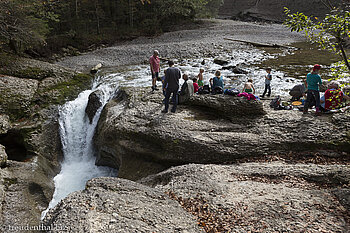 Kaskaden des Wildflusses Weißach - Buchenegger Wasserfälle