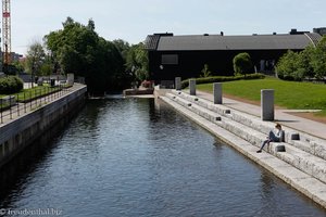 die nur 8 km lange Akerselva bei Nydalen