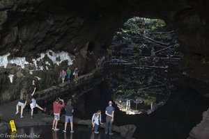 Blick zur Lagune von Jameos del Agua