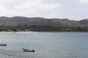 Great Courland Bay, Sicht zum Strand vom Hotel Turtle Beach