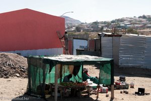 Marktstand in einem der äußeren Bezirke von Windhoek