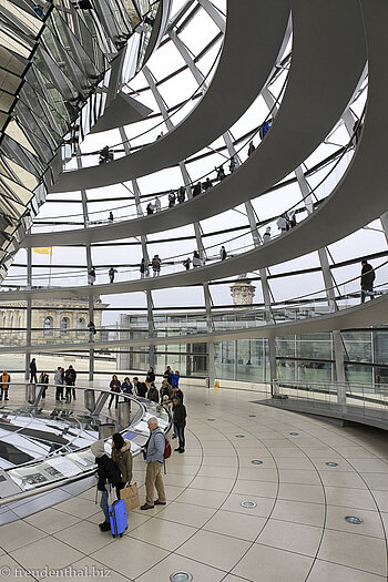 in der Reichstagskuppel von Berlin