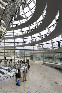 in der Reichstagskuppel von Berlin