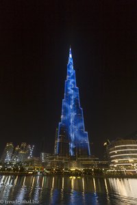 Lichtershow am Abend in Dubai