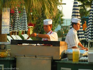 Freiluftköche im Hotel Galeri nahe Alanya