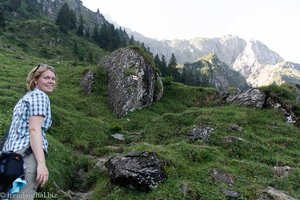 Annette auf dem Heitertannliweg