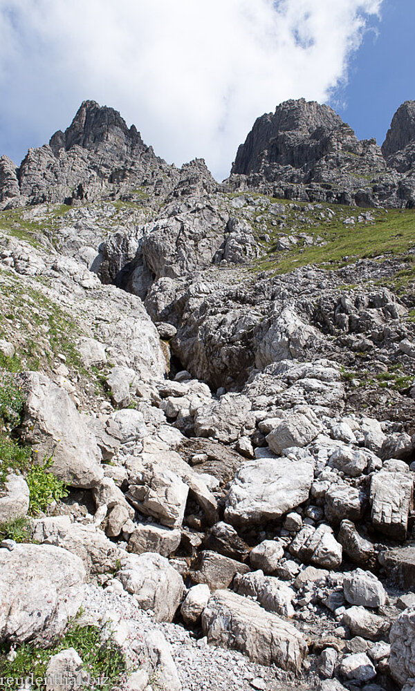 Geröllhalde am Großen Widderstein