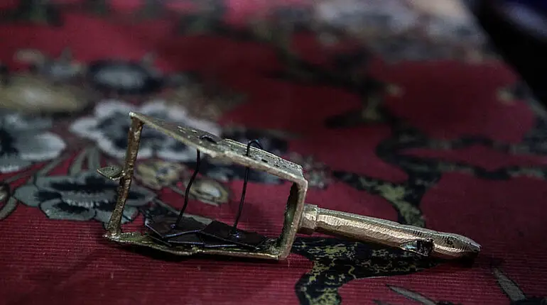 ein Sistrum in der Debre Berhan Selassie