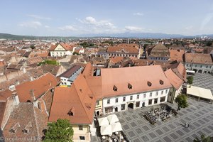 Blick über die Altstadt von Sibiu - Turnul Sfatului