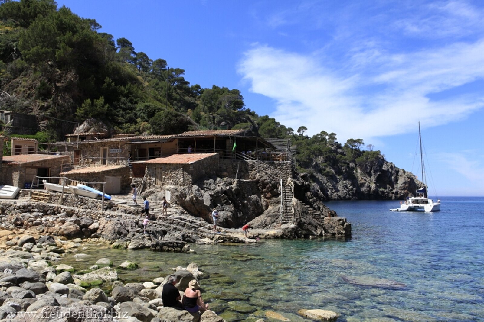 Fischrestaurant an der Cala de Deia (Deià) von Mallorca