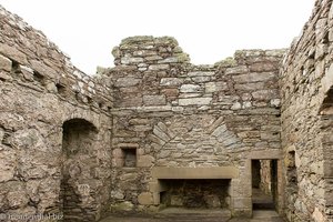 Kamin im Muness Castle auf Unst