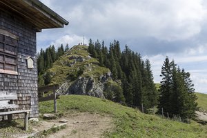 Blick zum Gipfel des Alpspitz