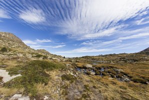 Hochmoor-Landschaft unterhalb vom Pessons