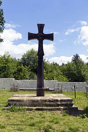 Kreuz auf dem Klosterfriedhof Galli