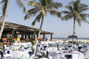 Vorbereitung auf die Silvesterparty im Hilton Salalah