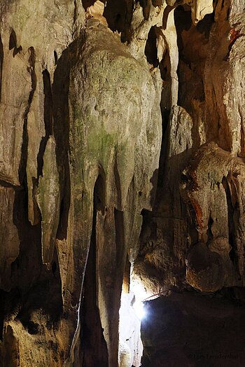 Kronleuchter-Stalaktit in der Überraschungshöhle auf Bo Hon Island