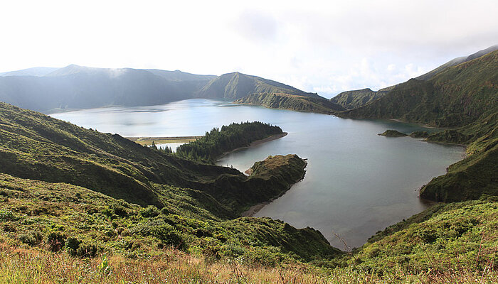 Wanderung am Lagoa do Fogo