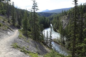 Wanderweg zwischen der vierten und fünften Brücke