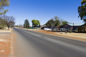 gähnende Leere auf den Straßen von Carletonville