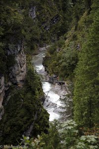 Blick in die Rotlechschlucht