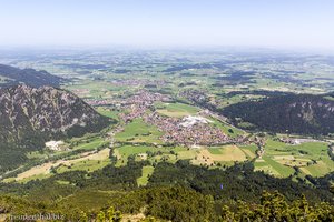 Aussicht vom Breitenberg über Pfronten