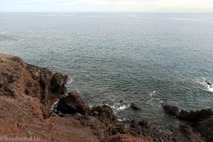Blick vom Montaña Bocinegro über das Meer