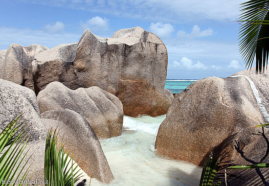 Felsen an der Anse Source d'Argent auf la Digue