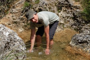 Abkühlung im Torrent des Prat