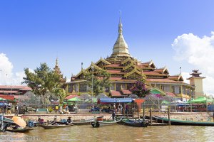 die Phaung Daw U Pagode auf dem Inle-See