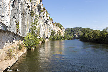 Der Treidelpfad entlang des Lot.