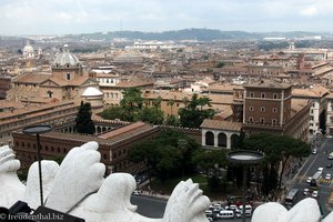 Blick über den Piazza Venetia