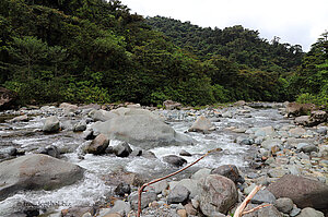 Río Grande de Orosí am Ende des Sendero la Pava