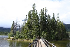 Holzbrücke nach Pyramid Island