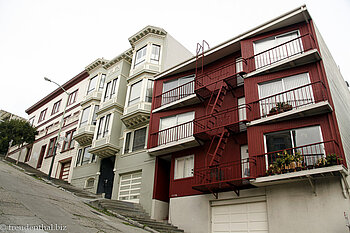 Straßensteigung in San Francisco