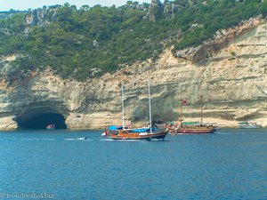 Ausflugsboote an der Türkischen Riviera