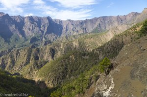 Blick in den Kessel der Caldera de Taburiente