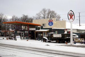 Winter auf der Route 66 in den USA