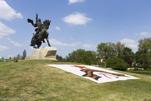 Reiterfigur des Alexander Wassiljewitsch Suworow in Tiraspol