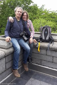 Anne und Lars im Belvedere Castle des Central Park