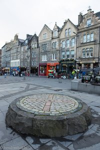 Platz des Galgen auf dem Grassmarket in Edinburgh