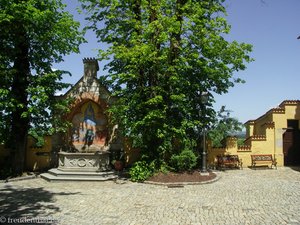 kleiner Platz vorm Eingang zum Schloss Hohenschwangau
