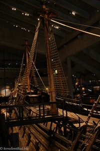 Blick über das Deck der Vasa