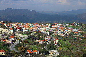 Aussicht auf das Städtchen Pano Lefkara