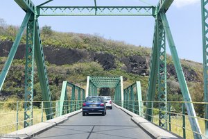 Brücke über den Bras de la Plaine