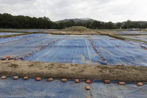 Wolseong-Park und die Rekonstruktionen der antiken Teiche