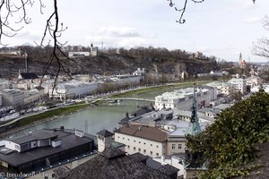 Blick vom Kapuzinerberg auf die Salzach